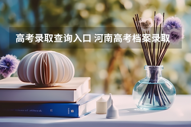 高考录取查询入口 河南高考档案录取状态查询入口是什么？