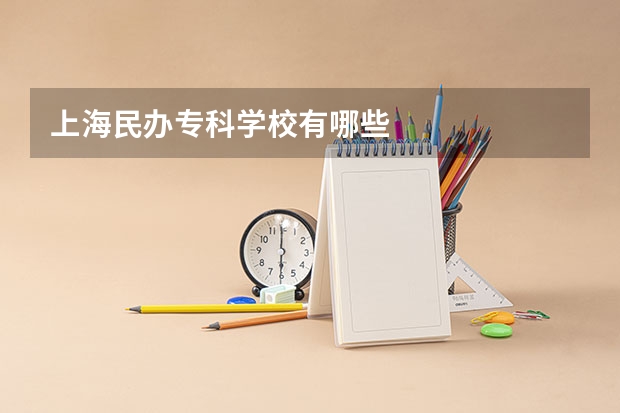 上海民办专科学校有哪些