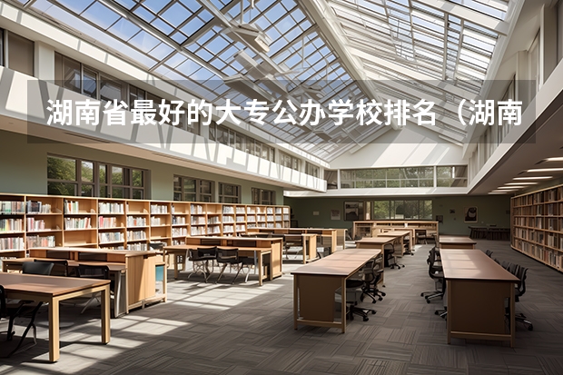 湖南省最好的大专公办学校排名（湖南省专科学校排名公办）