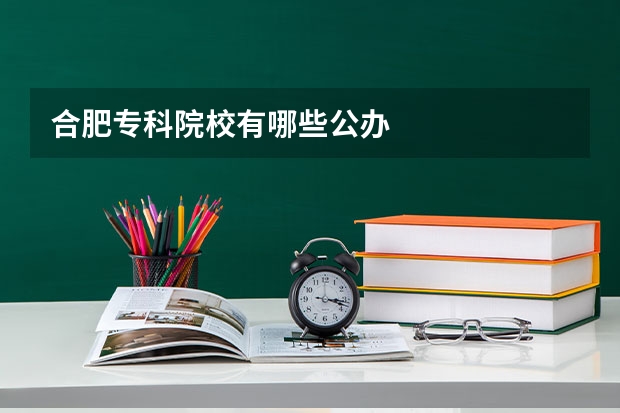 合肥专科院校有哪些公办