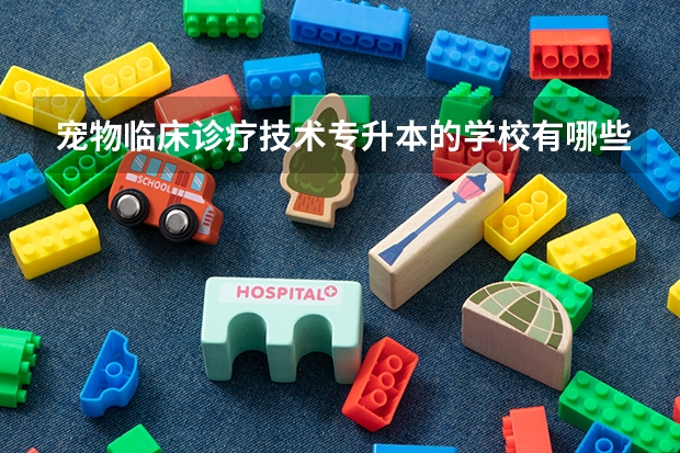 宠物临床诊疗技术专升本的学校有哪些