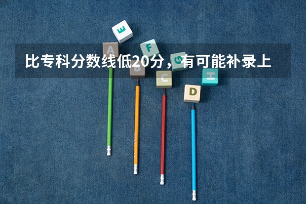 比专科分数线低20分，有可能补录上统招学校吗？河北廊坊的考生
