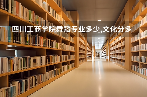 四川工商学院舞蹈专业多少,文化分多少
