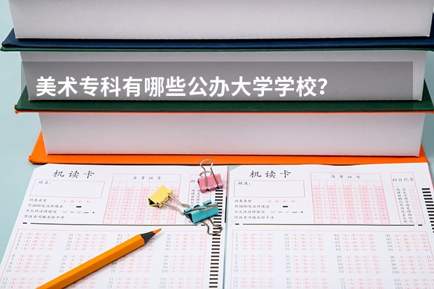 美术专科有哪些公办大学学校？
