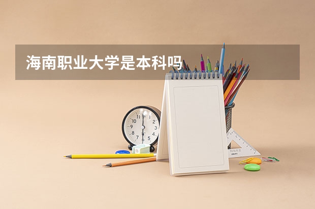海南职业大学是本科吗