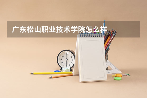 广东松山职业技术学院怎么样