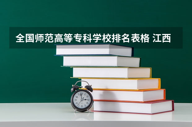 全国师范高等专科学校排名表格 江西师范高等专科学校排名