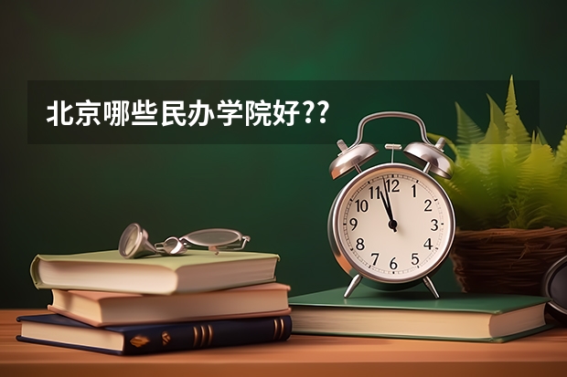 北京哪些民办学院好??