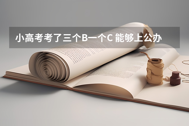 小高考考了三个B一个C 能够上公办大专的话对口单招要考多少分？江苏省类的