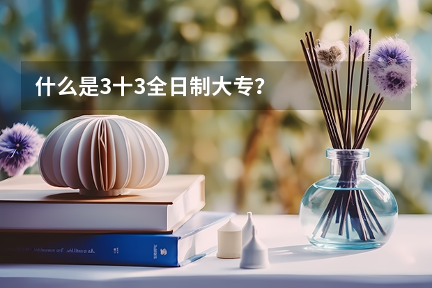 什么是3十3全日制大专？