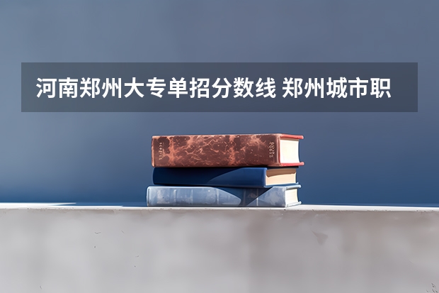 河南郑州大专单招分数线 郑州城市职业学院单招分数线